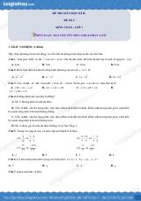 Đề thi giữa kì 2 Toán 7 - Đề số 5 - Chân trời sáng tạo